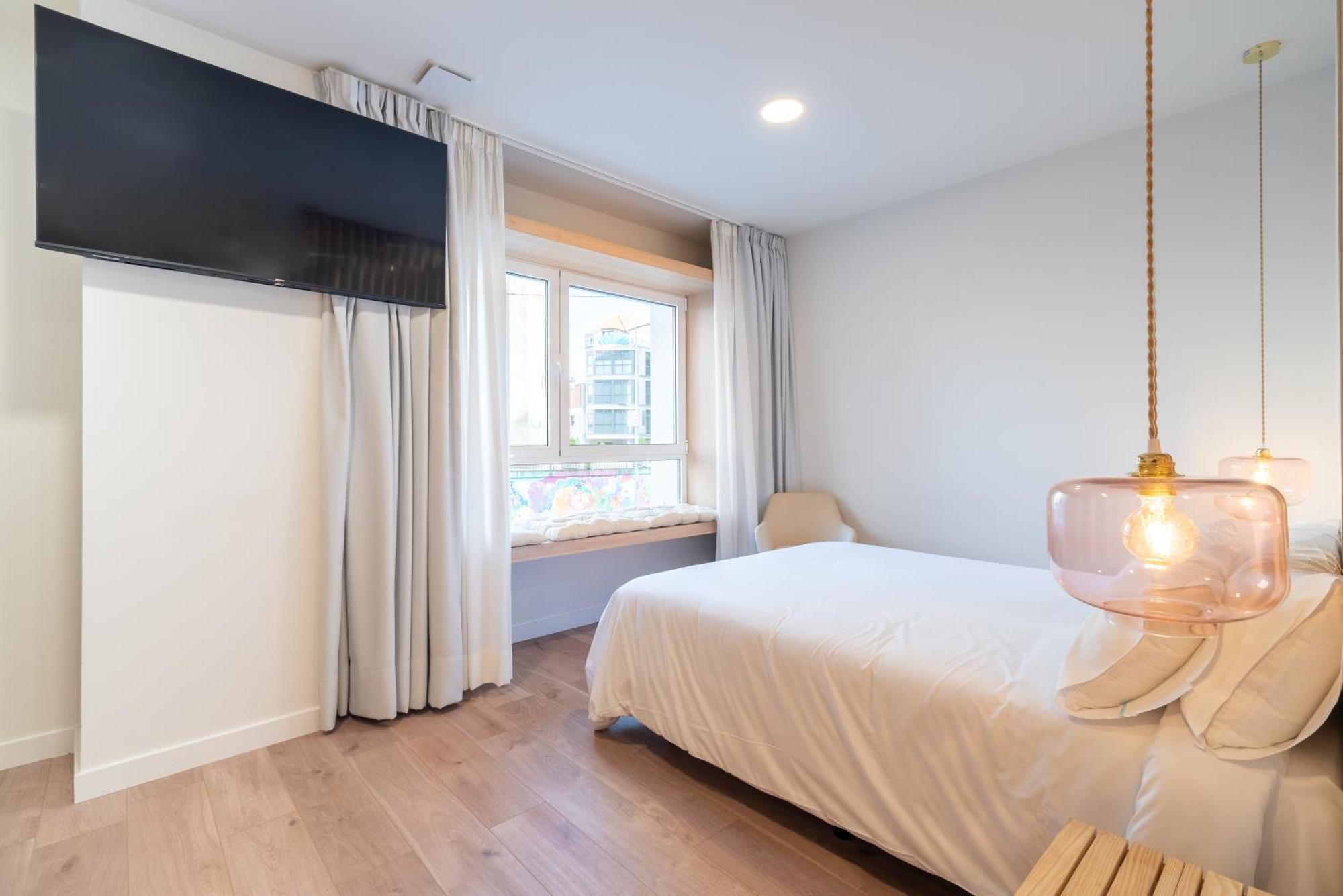 Apartamentos Turisticos Fatima, En El Centro De Vigo Ngoại thất bức ảnh